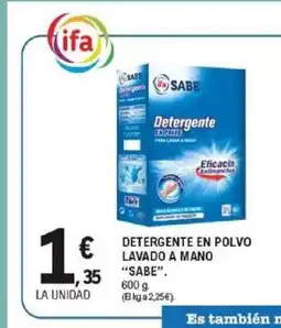 E.Leclerc SABE Detergente en polvo lavado a mano oferta