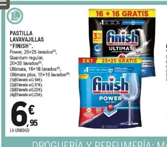E.Leclerc FINISH Pastilla lavavajillas oferta