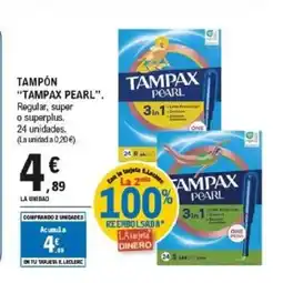E.Leclerc TAMPAX PEARL Tampón oferta