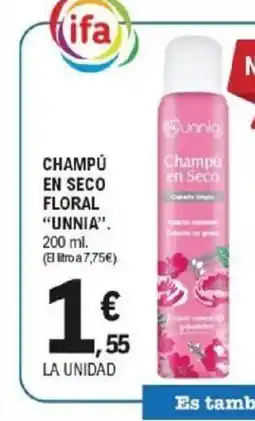 E.Leclerc UNNIA Champú en seco floral oferta