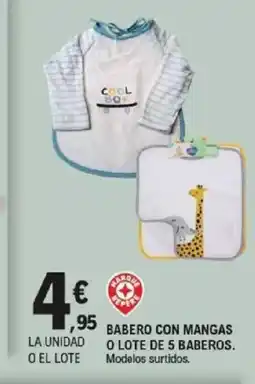 E.Leclerc Babero con mangas o lote de 5 baberos oferta