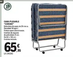 E.Leclerc Cama plegable coreme oferta