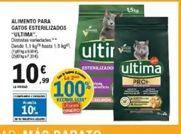 E.Leclerc ULTIMA Alimento para gatos esterilizados oferta