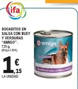 E.Leclerc AMIGO Bocaditos en salsa con buey y verduras oferta