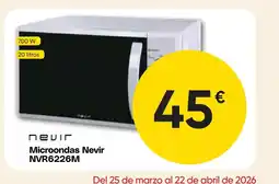 Hiper FROIZ Microondas Nevir NVR6226M oferta