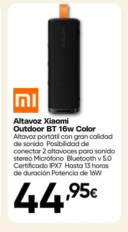 Hiper FROIZ Altavoz Xiaomi Outdoor BT 16w Color oferta
