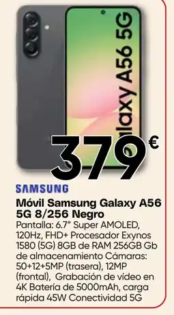 Hiper FROIZ SAMSUNG Móvil Galaxy A56 5G 8/256 Negro oferta