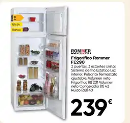 Hiper FROIZ ROMMER Frigorífico Rommer FE290 oferta