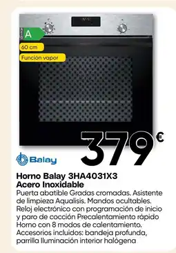 Hiper FROIZ BALAY Horno 3HA4031X3 Acero Inoxidable oferta