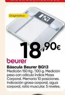 Hiper FROIZ BEURER Báscula BG13 oferta