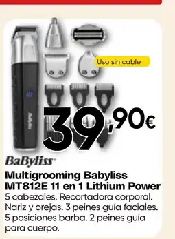 Hiper FROIZ BABYLISS Multigrooming MT812E 11 en 1 Power oferta