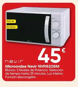 Hiper FROIZ NEVIR Microondas NVR6226M oferta