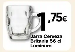 Hiper FROIZ LUMINARC Jarra Cerveza Britania oferta