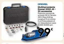 Hiper FROIZ DREMEL Multiherramienta Dremel 3000 JS + 25 accesorios oferta