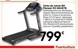 Hiper FROIZ Cinta de correr BH Pioneer R3 G6487B oferta