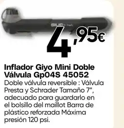 Hiper FROIZ Inflador Giyo Mini Doble Válvula Gp04S 45052 oferta