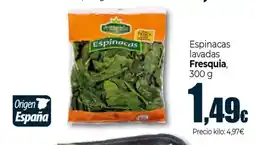 Unide Market FRESQUIA Espinacas lavadas oferta