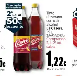 Unide Market LA CASERA Tinto de verano con o sin alcohol oferta