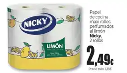 Unide Market NICKY Papel de cocina maxi rollos perfumados al limón= oferta