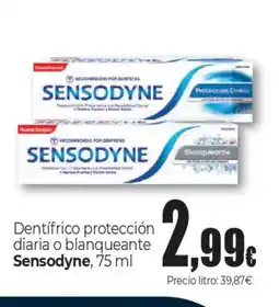 Unide Market SENSODYNE Dentifrico protección diaria o blanqueante oferta