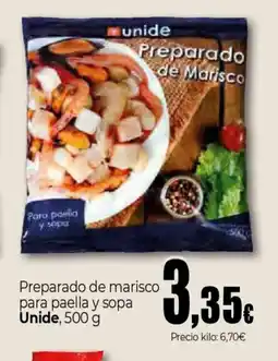Unide Market UNIDE Preparado de marisco para paella y sopa oferta