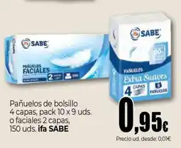 Unide Market IFA SABE Pañuelos de bolsillo 4 capas oferta