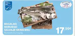 El Corte Inglés Bacalao noruego salvaje skrei msc oferta