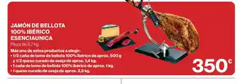 El Corte Inglés Jamón de bellota 100% ibérico esenciaunica oferta