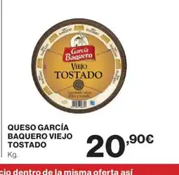 El Corte Inglés Queso garcía baquero viejo tostado oferta