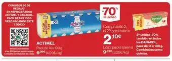 El Corte Inglés ACTIMEL oferta
