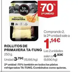 El Corte Inglés TA-TUNG Rollitos de primavera oferta