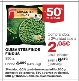 El Corte Inglés FINDUS Guisantes finos oferta