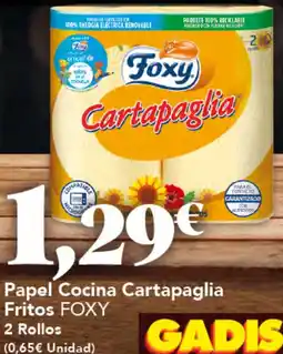 Gadis FOXY Papel Cocina Cartapaglia Fritos oferta