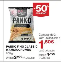 El Corte Inglés PANKO Fino classic mamma crumbs oferta
