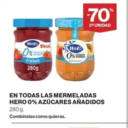 El Corte Inglés En todas las mermeladas hero 0% azúcares añadidos oferta