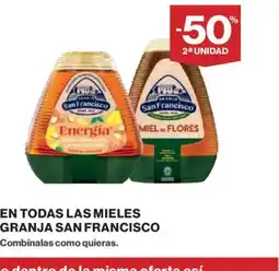 El Corte Inglés SAN FRANCISCO En todas las mieles granja oferta