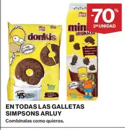 El Corte Inglés ARLUY En todas las galletas simpsons oferta