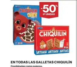 El Corte Inglés CHIQUILÍN En todas las galletas oferta