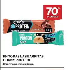 El Corte Inglés CORNY PROTEIN En todas las barritas oferta