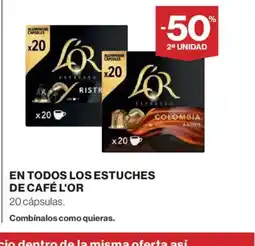 El Corte Inglés L'OR En todos los estuches de café oferta