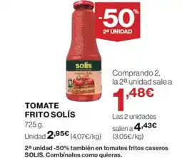 El Corte Inglés SOLIS Tomate frito oferta