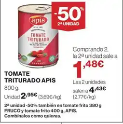 El Corte Inglés APIS Tomate triturado oferta
