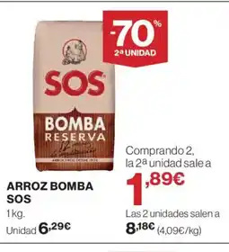 El Corte Inglés SOS Arroz bomba oferta