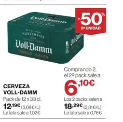 El Corte Inglés VOLL-DAMM Cerveza oferta