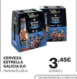 El Corte Inglés ESTRELLA GALICIA O,O Cerveza oferta