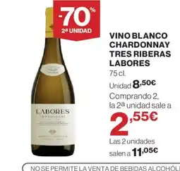 El Corte Inglés LABORES Vino blanco chardonnay tres riberas oferta