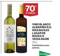 El Corte Inglés VEIGA NAÚM Vino blanco albariño d.o. rías baixas lagar de bouza oferta