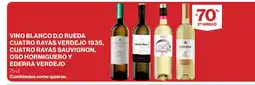 El Corte Inglés Vino blanco d.o rueda cuatro rayas verdejo 1935, cuatro rayas sauvignon, oso hormiguero y ederra verdejo oferta