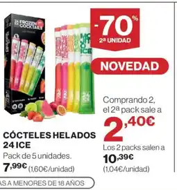 El Corte Inglés 24 ICE Cócteles helados oferta