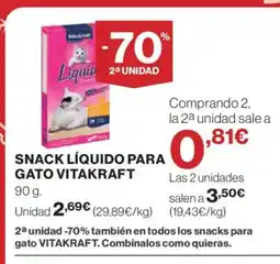 El Corte Inglés VITAKRAFT Snack líquido para gato oferta